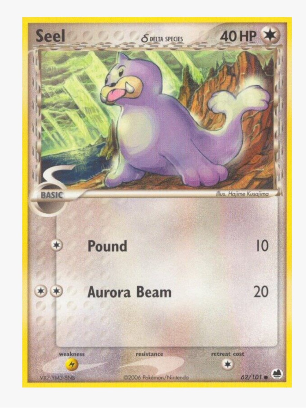 Seel (Delta Species) EX Dragon Frontiers Pokemon Trading Card